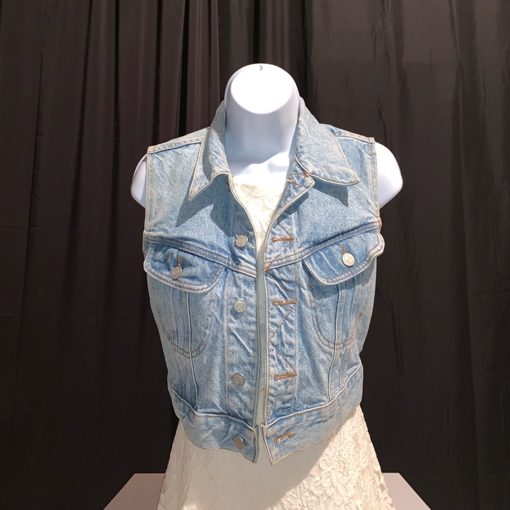 Light Wash Denim Vest